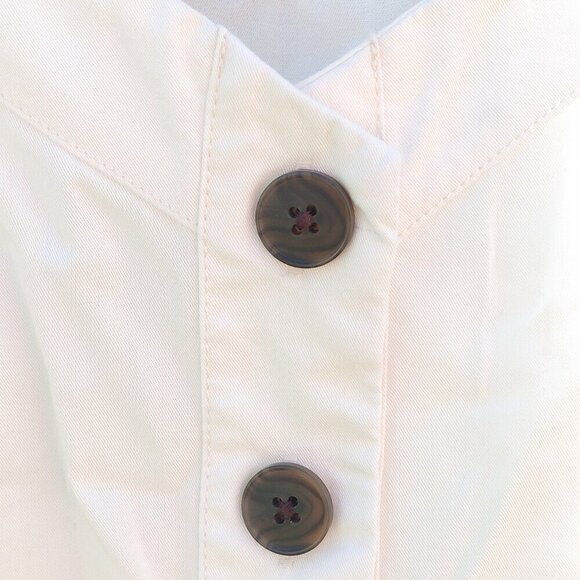 ATTRACTIVE RIP ZONE Women's White Spaghetti Strap Buttoned Tank Top Size Small - Picture 7 of 8